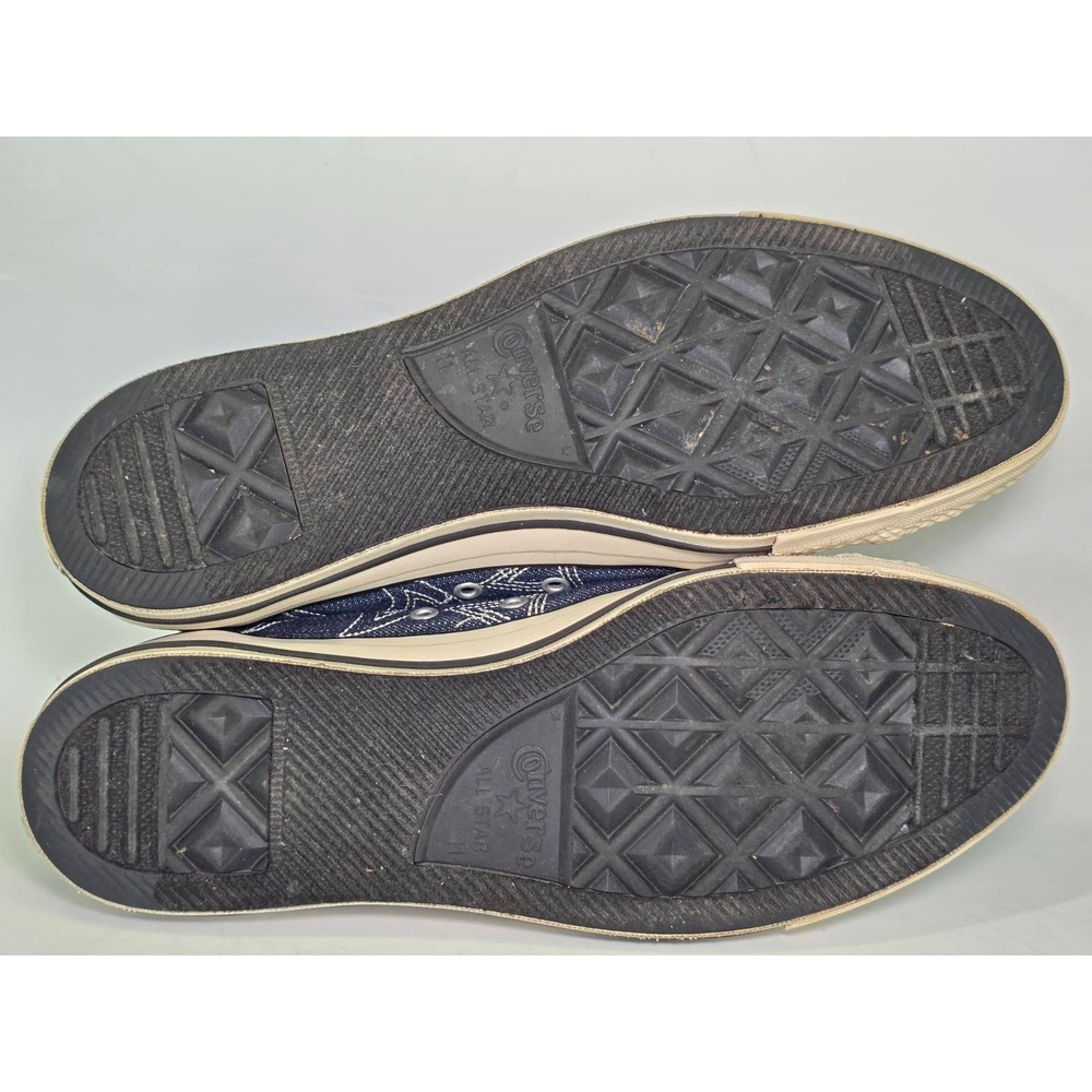 Converse Chuck Taylor All‎ Star Men's Sneakers Size 11 Women's 13 Navy Denim Y2K - Picture 15 of 15